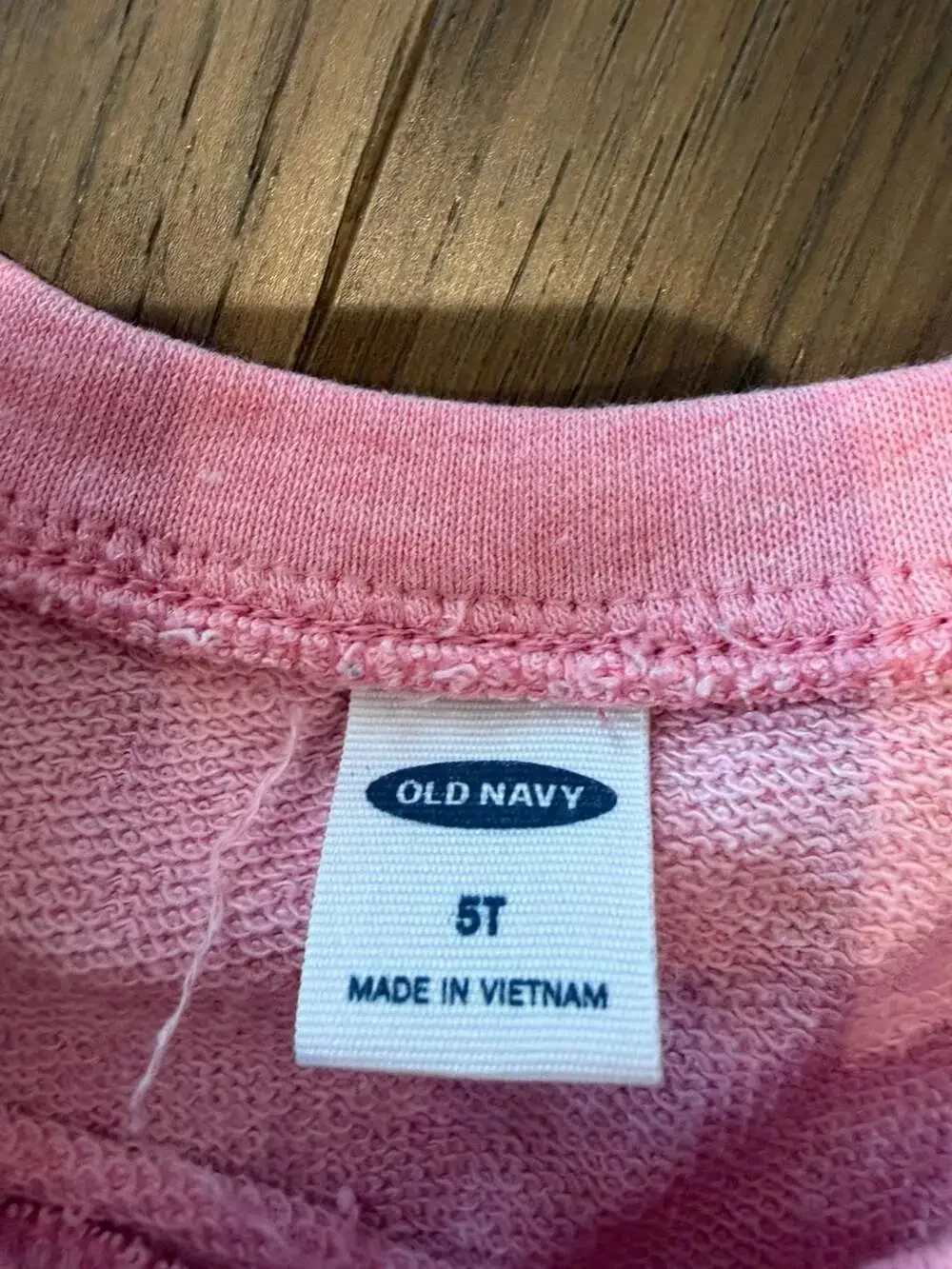 Old Navy Toddler Girls Pink French Terry Babydoll Short-Sleeve Dress, Size 5T